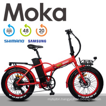 500W Light Weight Folding Electric Bicycle with Pedals